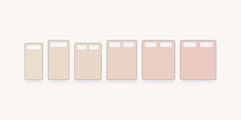 Six NZ mattress sizes drawn to scale, side by side, from single to super king